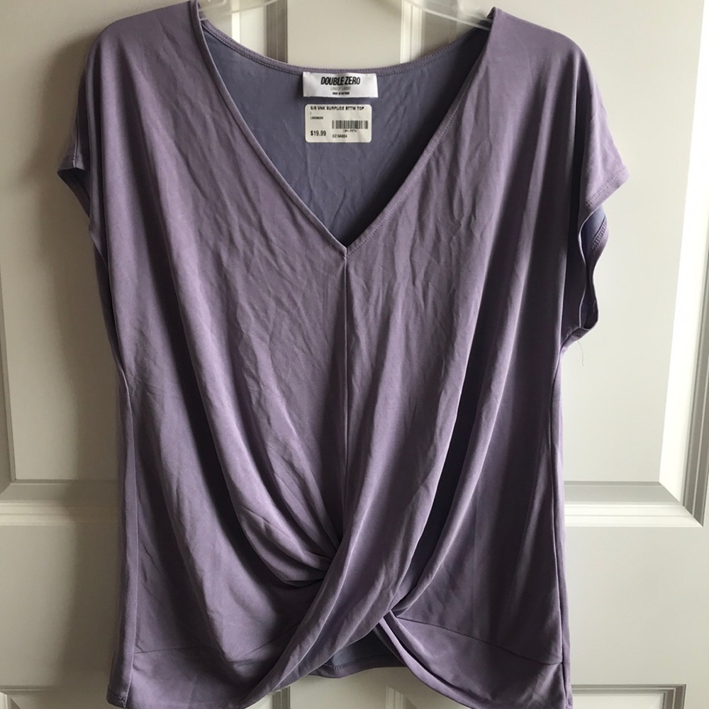 Purple surplice top